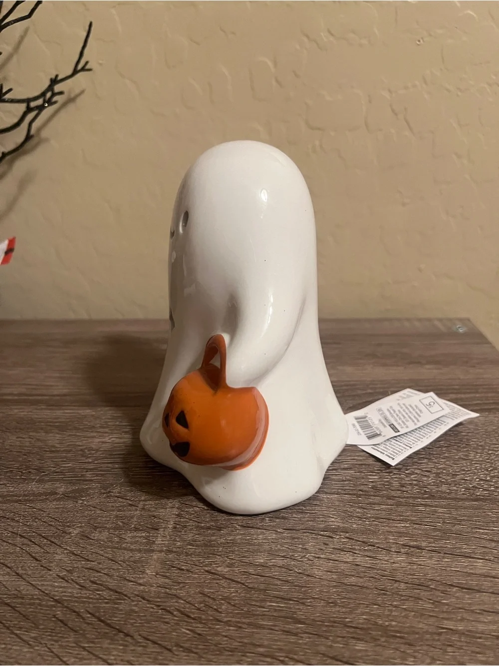 Target Bullseye Light Up LED Ceramic Halloween Ghost NWT
